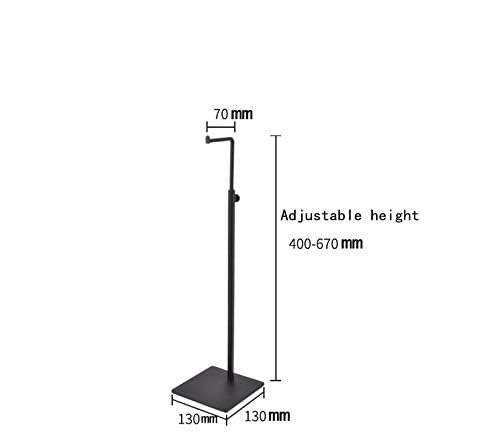 2 Pack Metal Handbag Rack Hanging Clutch Bag Holder Display stand Adjustable Height Retail Countertop Free Standing Display Stands with Single Hook For Bags,Purses,Wig (black)