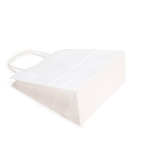 ClearBags Paper Merchandise Handle Bags (White, 12 1/2 x 7 x 13) - color: White, size: 12 1/2 x 7 x 13