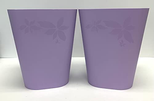Mintra Home Trash Bins (Lavender, 12 Liter (3 Gallon) - 2 Pack) - color: Lavender, size: 3 gallons - 2 pack