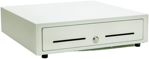 Star Micronics CD3-1616 5 Bill / 8 Coin Value Series Cash Drawer with 2 Media Slots and Included Cable (16" x 16") - White - color: White