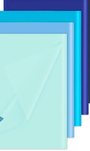 Assorted Blue Tissue Paper 14x20in 150 Sheets Bulk Wrap - color: Blue Tones-20x14in