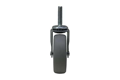 Shepherd Hardware 3265 3-Inch Threaded Stem TPR Caster, 110-lb Load Capacity - size: 3-Inch