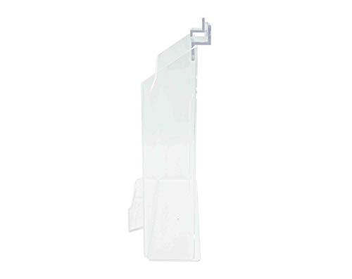 Marketing Holders 4 Pack Slatwall Brochure Holder for 8.5 Inch Wide Catalogs and 3.5" x 2" Business Cards Clear Acrylic Space Saving Display Rack in Retail Stores and Offices No Assembly Required - size: 8.5"W Slatwall Magazine