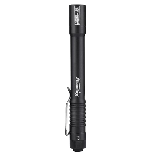 ALONEFIRE P72 Mini 395nm UV Flashlight 3W Portable Blacklight Pet Urine Detector Scorpion Money Detection with 2X AAA Battery