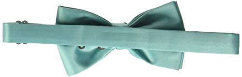 STACY ADAMS mens Satin Solid Bow TieBow Tie - color: Turquoise