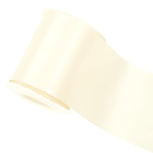 Ivory Double-Faced Satin Ribbon, 3 Inch x 10 Yards - color: Ivory