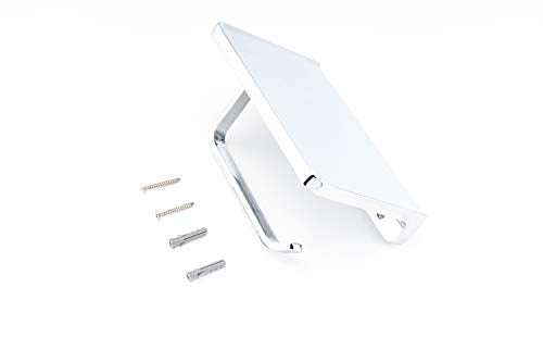 Linkaa Wall Mount Toilet Paper Holder with Phone Shelf Polished Chrome - color: Polished Chrome