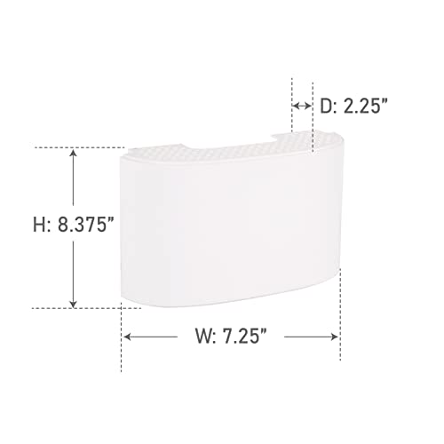 Craftmade CH2000-W Builder Curved Door Chime, 8"H x 7"W x 2"D, White