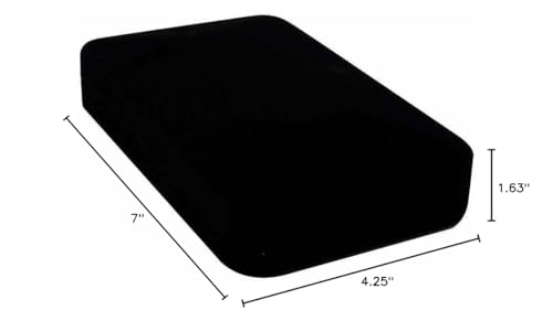 Black Velvet Jewelry Necklace Packaging Boxes - Pack of 6