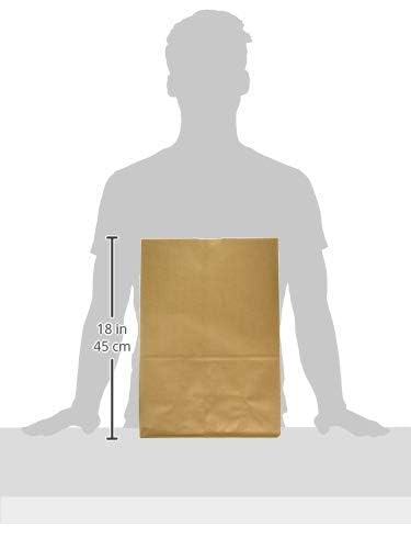 Perfect Stix 52lb Kraft Brown Paper Shopping Bags- Pack of 50ct - size: 57lb-Pack of 50ct