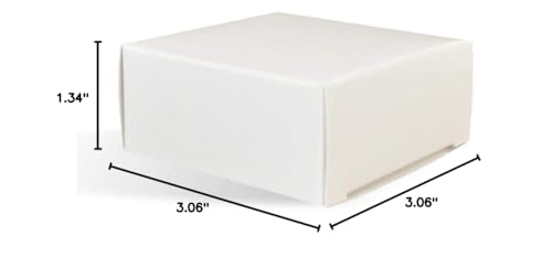 White Square Boxes for Homemade Soap Packaging, No Window - 250 Pack - color: White, size: 250 Pack
