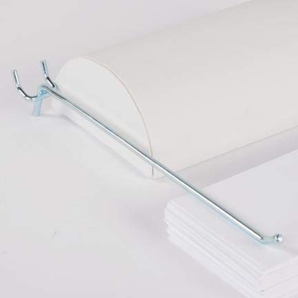 SSWBasics 10 inch Chrome Peg Hook for ¼ inch Pegboard - Pack of 60