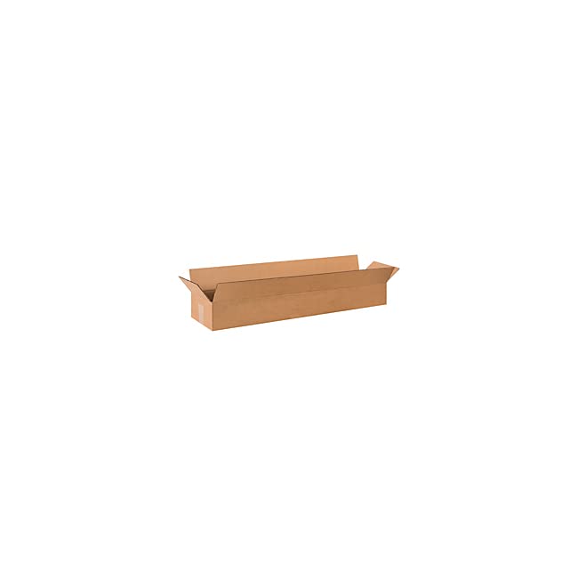 Corrugated Boxes, 36-inch x 8-inch x 4-inch, Kraft, 25/Bundle (3684)