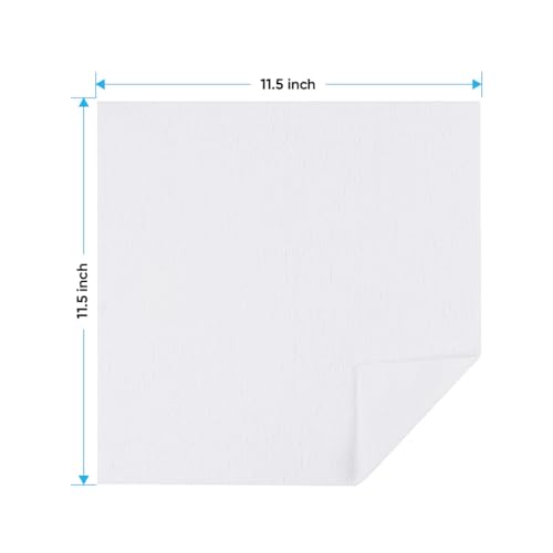 HOMEXCEL White Microfiber Cleaning Cloth 100 PK, Towels for Cars, Shop Rags - color: White