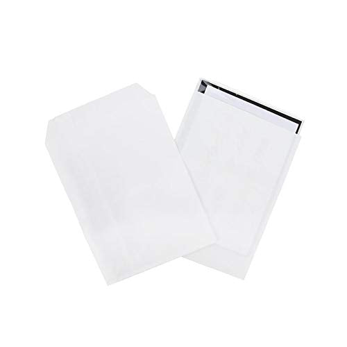 ClearBags Kraft Paper Merchandise Bag, 5” x 7 1/2”, White, 100 Pack, Retail Shopping Bags, To Go Packaging for Small Business, Baggies for Wrapped Food, Jewelry & Other Items, Sealable, MB1WA