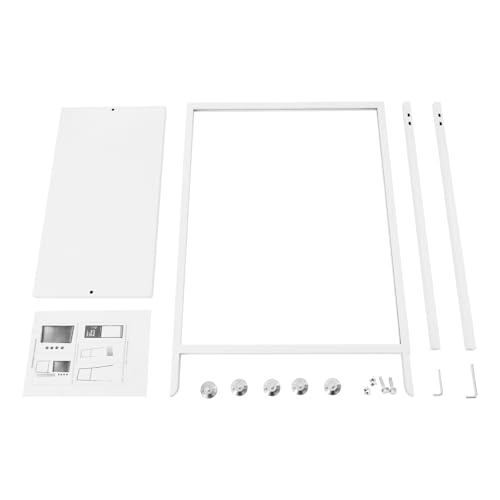 22"x28" Floor Standing Sign Holder Pedestal Poster Stand (White) - color: White