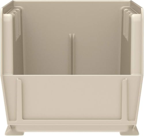 Akro-Mils 30237 AkroBins Plastic Storage Bins, 9"x6"x5", Stone, 12-Pack - color: Stone