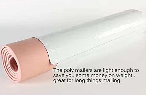 Unique Poly Mailers 10x29 Inch 20 Pack Envelopes Bag for Long Items,White Self Sealing Waterproof Mailing Shipping Bags - size: 10x29 - 20pack