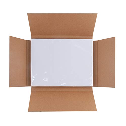 L Liked 500 Sheets Matte Sticker Paper Full-Sheet 8-1/2" x 11" Self Adhesive Shipping Labels for Laser & Inkjet Printers, White (500 Labels) - size: 8-1/2" x 11" - 1 UP, style: 500 Sheets
