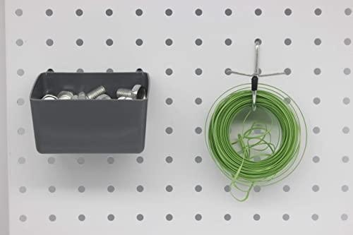 114 pcs Pegboard Hooks Kit Pegboard J Hook Accessories with Pegboard Bins Pegs