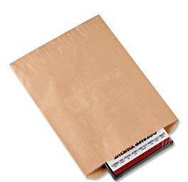 A1 Bakery Supplies Flat Merchandise Bags 100 Pack - 6 x 9 inches Brown Solid Kraft Paper Bags - Wedding, Birthday, Baby Shower - Made in USA - size: 6x9 Inch (Pack of 100)