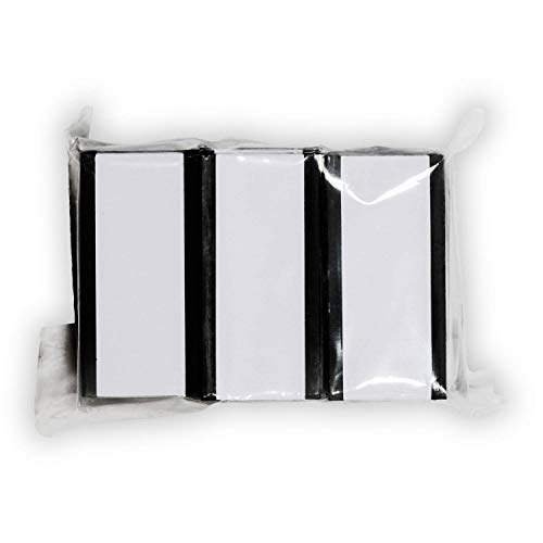 SmartSign Magnetic 'C' Channel Card Holders for Metal Racks and Shelves | 1" x 2" Pack of 25 - size: 1" x 2"