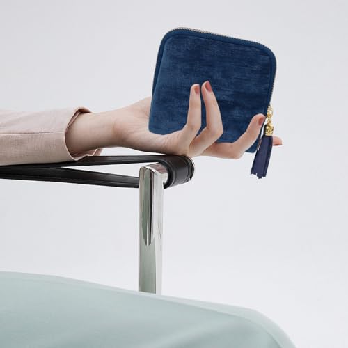 Stratalife Small Travel Jewelry Case, Velvet Storgae Pouch - color: Royal Blue