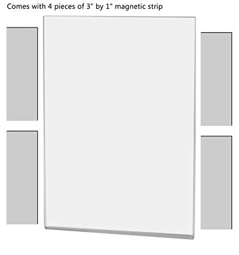 6 Pack Metal Mount Sign Holder 5" x 7" with Magnets for Sale Information and Product Details in Malls and Shopping Centers Clear Acrylic by Marketing Holders - size: 5"W x 7"H