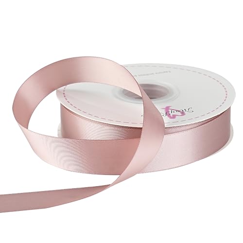 MAYREEL Dusty Rose Satin Ribbon 1 Inch Double Faced 50 Yards - color: Dusty Rose, size: 1 Inch