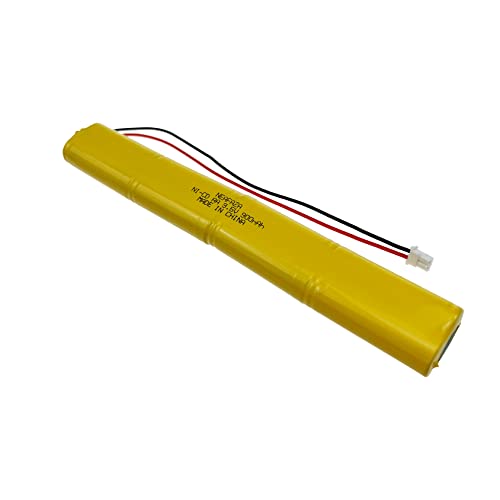 BBAT0043A Ni-Cd 9.6V 900mAh Emergency Light Lighting Fixture Battery Compatible with ELBB003 ELB-B003 ELB-B004 ELBB004 OSI OSA228 DANTONA CUSTOM-306-U BBAT0044A BAA-96 (1 Pack) - size: 1 Pack