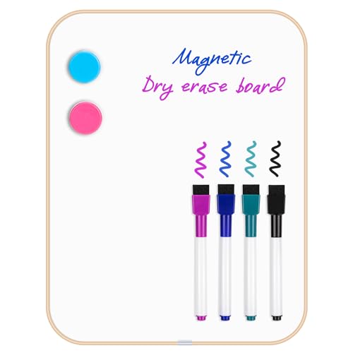 VUSIGN Dry Erase Board, Magnetic White Board 8.5" x 11", Gold - color: Gold