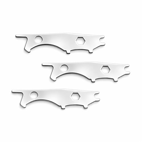 24-17 Dispenser Key Replacement 4-in-1, 3-Pack, Compatible with for Bobrick Liquid Soap and Toilet Tissue Dispensers with Theft Resistant Spindle System 283-604