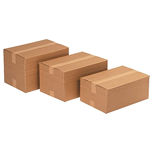 Tape Logic TLMD1186 Multi-Depth Corrugated Boxes, 11 1/4" x 8 3/4" x 6", Kraft (Pack of 25) - size: 11 1/4 x 8 3/4 x 6"