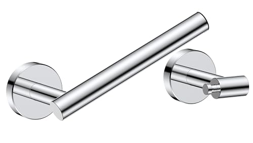 FORIOUS Commercial Toilet Paper Holder Wall Mount Bathroom Tissue Holder - color: Chrome