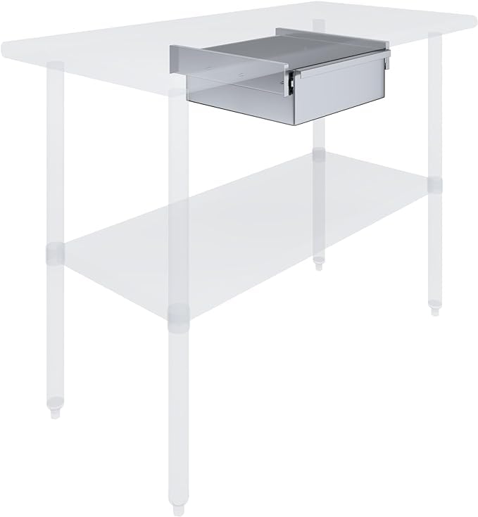 15" x 20" Stainless Steel Under Table Drawer, 18 Gauge 430 SS, NSF - size: 15” x 20”