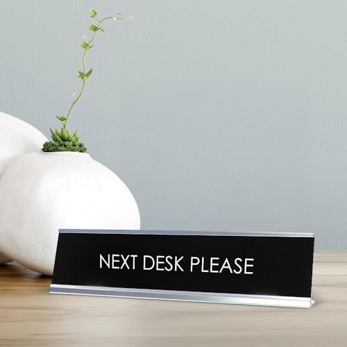 Signs ByLITA NEXT DESK PLEASE Novelty Desk Sign