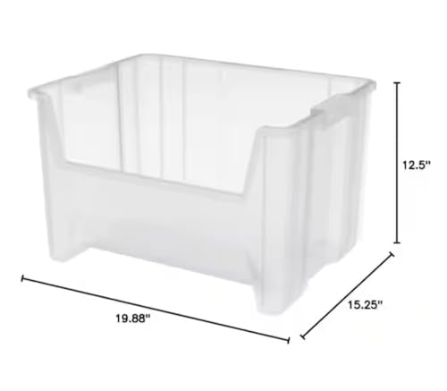 Clear Plastic Storage Container Bins (3-Pack) TQ54930