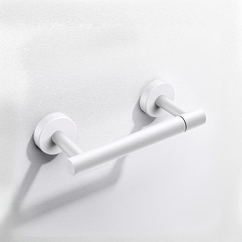 Day Moon™ - Toilet Paper Holder - Modern Roll Holder for Bathroom - 1 Pack - Wall Mount - Classic, White - color: White
