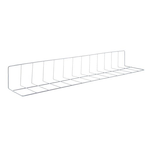 HUBERT L Shape Wire Fence Divider White Epoxy Coat - 30"L x 4" and 6" Sides