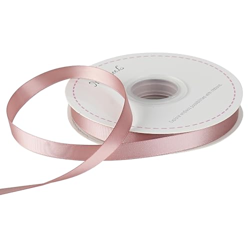 MAYREEL Dusty Rose Satin Ribbon 1/2 Inch Double Faced 50 Yards Thin - color: Dusty Rose, size: 1/2 Inch