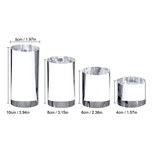 Polished Acrylic Cylinder Round Photo Props, Transparent Cylinder - color: Transparent Cylinder