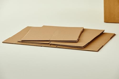 25 Packs Small Shipping Boxes 5X5X5 Inches, Kraft Corrugated Cardboard Boxes, For Small Business, Easy Assemble For Mailing, Moving, Packing And Storing - size: 5"x5"x5"