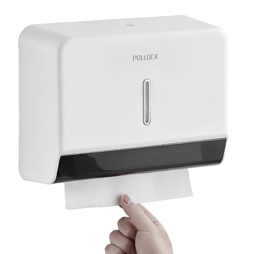 Pollock Commercial Paper Towel Dispenser Wall Mounted - color: White-5853