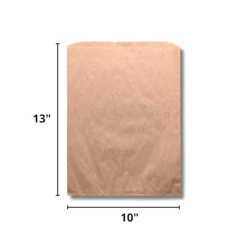 Flat Merchandise Paper Bags, Natural Paper Bags, 10"x 13" (1000 Count)