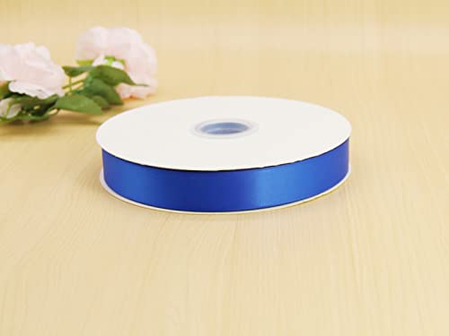 1" Royal Blue Double Face Satin Ribbon 100yd for Gifts - color: Royal Blue, size: 1 inch