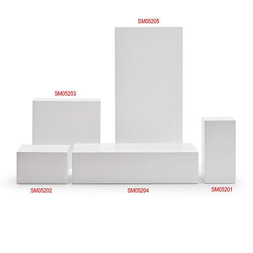Oirlv Small White Display Riser for Jewelry,Cute Trophy Base for Showcase - color: SM05201