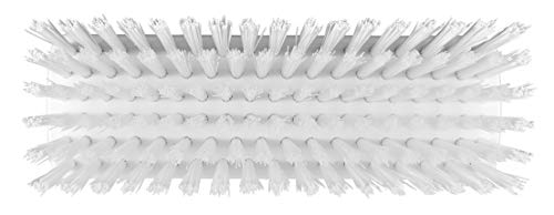 Vikan 70425 Compact Wall/Deck Scrub, Hard 8.858" White