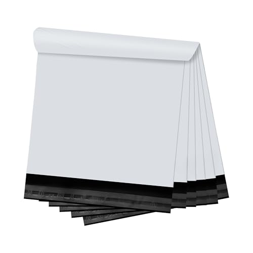 KKBESTPACK White Poly Mailers 9x12 in, Mailing Envelopes, 100 Pcs - size: 9" x 12" 100pcs