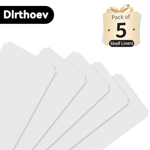 14" x 30" Wire Shelf Liner Pack of 5, 0.7mm Thick - color: Transparent, size: 14"W x 30"L