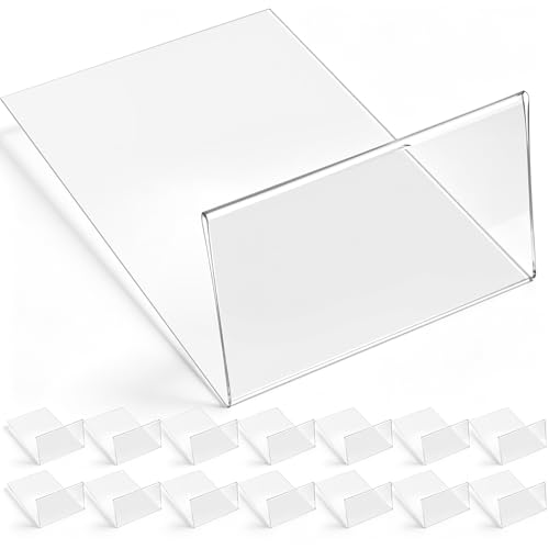Containlol 15 Pcs Moveable Shelf Label Holder for Library, 5.1 x 3.2 Inch - size: 5.1 x 3.2 Inch
